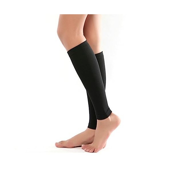 Chaussettes de compression pour homme et femme - Couleur naturelle - Pour le football, la course et le repos - Pour la course