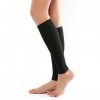 Chaussettes de compression pour homme et femme - Couleur naturelle - Pour le football, la course et le repos - Pour la course