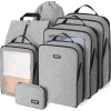 SOLEDI Rangement Valise Lot de 7 Imperméable Organisateur de Voyage Packing Cubes Organiseur, sac à chaussures