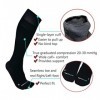 HOYISOX Plus Size Compression Socks 20-30 mmHg for Men and Women, Wide Calf Extra Large 4X, Comfortable Cotton Black, 4X-Lar