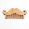 AKUYAO Brosse à barbe Brosse à barbe premium en bois avec idée cadeau parfaite faite à la main, peigne à barbe de la taille d