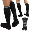 Gr8ful® Lot de 2 paires de chaussettes de compression graduées avec fibre de cuivre pour homme et femme Réduit linflammation