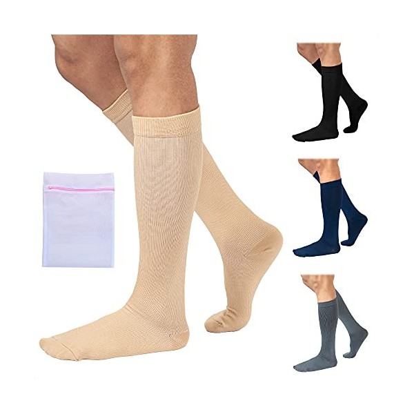 360 RELIEF - Chaussettes de compression pour vol | Circulation sanguine, voyage, travail, œdème, diabétique, varices, grosses