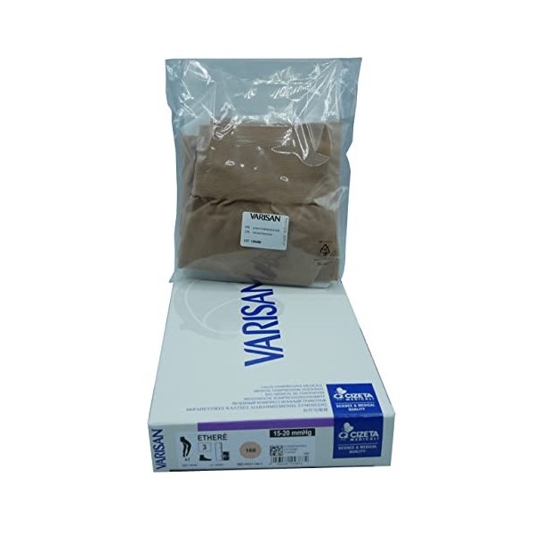 Cizeta Medicali VARISAN ETHERE1520 ATPC PO2C, chaussettes médicales Etheré classe 2 Collants de compression graduée 15-20 mmH