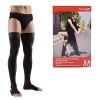 Lauma Medical, Bas de Contention, Compression Graduées, Médicales 23-32 mmHg avec Bordure en Silicone pour Femmes et Hommes, 