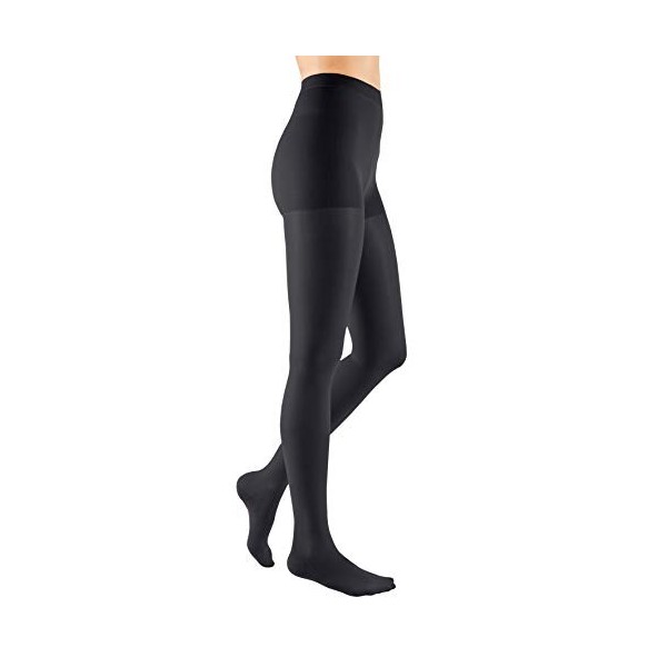 medi ven Elegance KKL 2 at Collants normaux noirs avec dentelle III