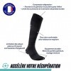 Thuasne - Chaussettes Longues de Récupération UP RECOVERY - Compression Dégressive de la Cheville vers le Mollet - Fabriquées