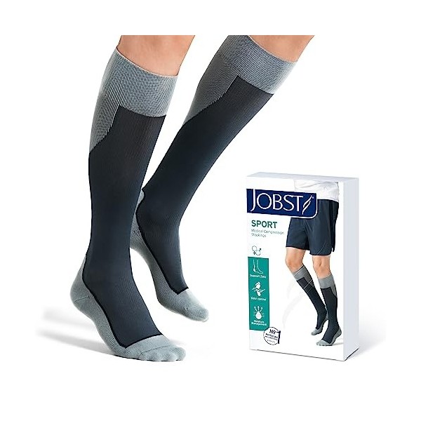 JOBST Sport - Support bas, gris, 15-20 mmHg, taille xl