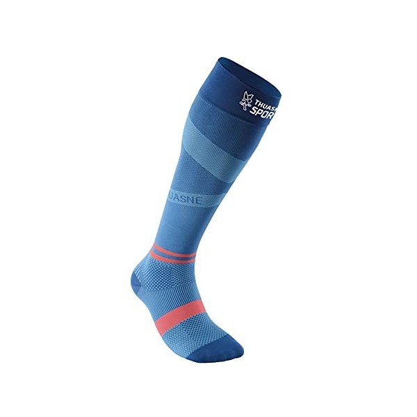 Thuasne - Chaussettes Hautes de Compression Running Sport UP ACTIV - Compression Dégressive de la Cheville vers le Mollet - F