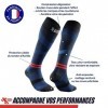 Thuasne - Chaussettes Hautes de Compression Running Sport UP ACTIV - Compression Dégressive de la Cheville vers le Mollet - F