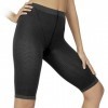 SOLIDEA Bermuda Femme Silver Wave Strong Micro-massant à Compression Graduée Préventive Noir, 46 