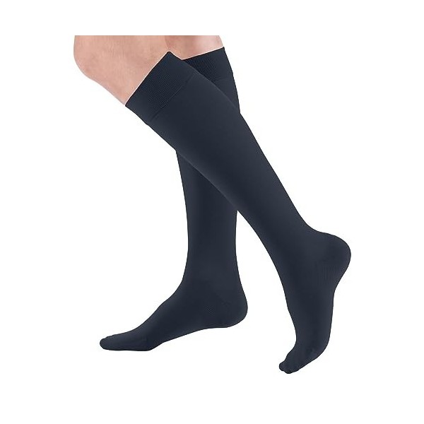 medi Mediven Plus Chaussettes de contention avec dentelle Unisexe CCL2 pour homme et femme, caramel, S courte