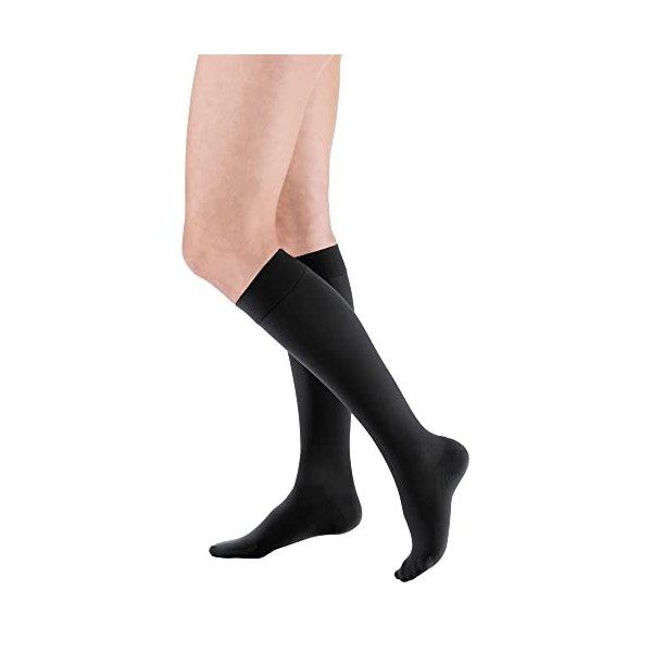 medi Mediven Plus Chaussettes de contention avec dentelle Unisexe CCL2 pour homme et femme, caramel, S courte