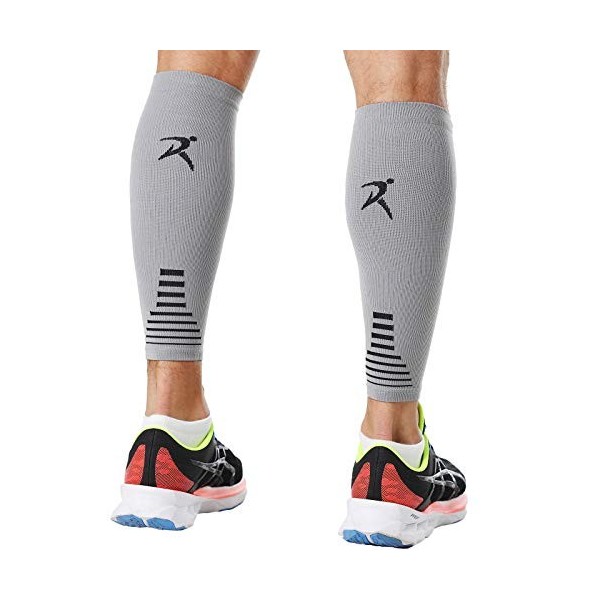 Rymora Manchons de Compression pour Jambes, Manchons de Soutien des Mollets, Chaussettes Confortables sans Pie pour Le Fitnes