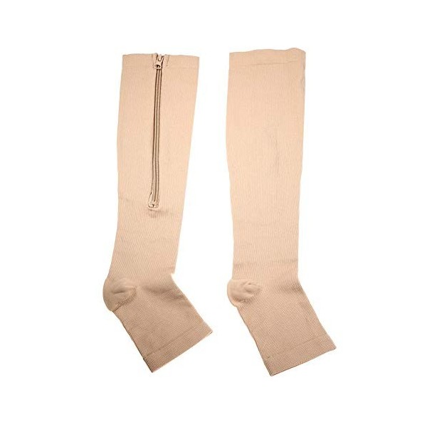 Chaussettes de compression - Chaussettes de compression Chaussettes de soulagement des varices pour mollet de sport S/M-peau 