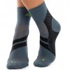 ZaTech Chaussettes de compression pour fasciite plantaire Gris/Noir, S, 35-39 