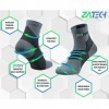 ZaTech Chaussettes de compression pour fasciite plantaire Gris/Noir, S, 35-39 