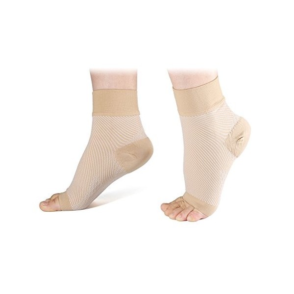 DeWin Compression Chaussettes avec Soutien de la Cheville et de la Voûte Plantaire pour les Hommes, Soulagement Rapide de la 