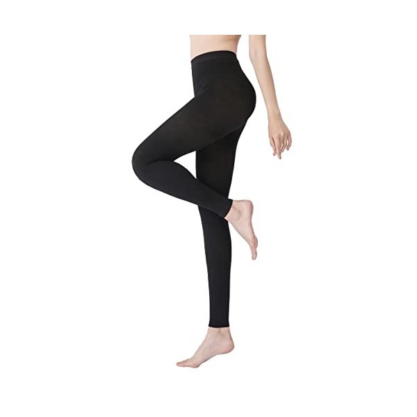 MGANG Collants de compression, sans pieds, bas de contention opaques, 15-20 mmHg, collants médicaux, tuyau de soutien ferme p