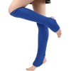 ZYSWCHB Couvre-Jambes de Danse de Yoga Chaussettes de Pied de Ballet de Protection Thermique en Laine tricotée Color : Dark 