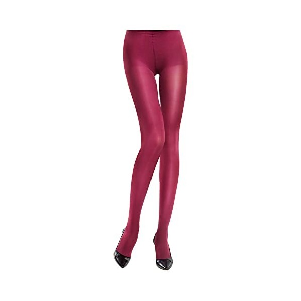 Lin Performance Collants de compression médicaux 8-15 mmHg pour femme, collants de soutien bordeaux, S 