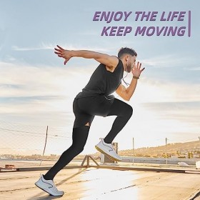 Ktinnead Bas de contention sans pieds 20-30 mmHg pour homme et femme