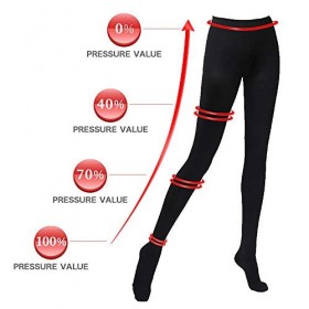 Collant médical de compression 20-30 mmHg pour orteils fermés, traitement par gradient