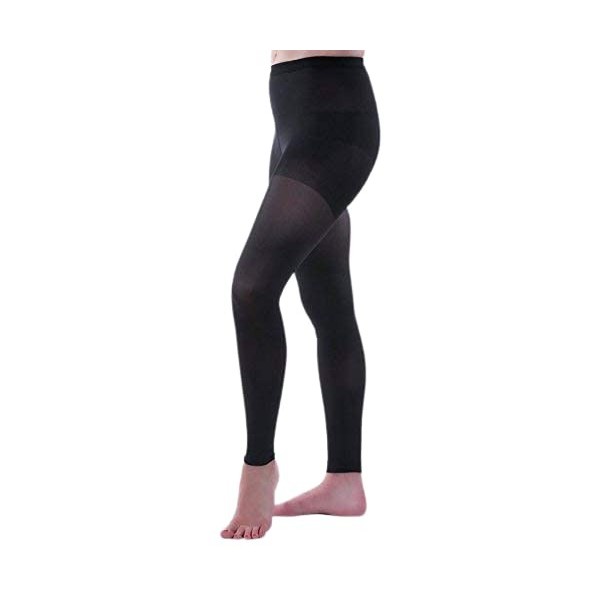 Allegro 20-30 mmHg Collants de compression sans pieds 57 avec longueur de cheville, vêtements de soutien confortables pour fe