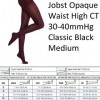 BSN medical 115193 Jobst opaque Tuyau de compression avec bout fermé, taille haute, moyenne, 30 mm – 40 mm Hg Taille, Noir cl