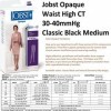 BSN medical 115193 Jobst opaque Tuyau de compression avec bout fermé, taille haute, moyenne, 30 mm – 40 mm Hg Taille, Noir cl