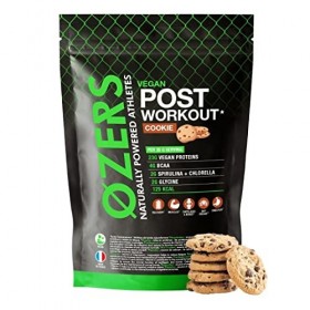 Protéines végétales post workout, BCAA, glycine, spiruline, chlorelle, vitamine C, calcium et magnésium | Fabrication françai