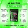 Protéines végétales post workout, BCAA, glycine, spiruline, chlorelle, vitamine C, calcium et magnésium | Fabrication françai