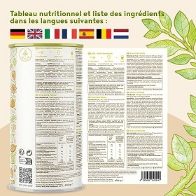 Morning Fuel Chai Latte Shake - Rassasié le matin & en bonne santé, mélange pour petit-déjeuner riche en vitamines et en nutr