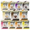 Lot déchantillons de protéines végétaliens 5 x 30 g Mélange de chocolat, vanille, citron, framboise et caramel Incroyablemen