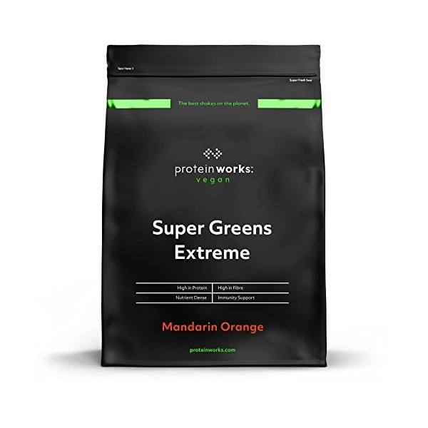 Super Greens Extreme Powder | Mojito | 20 légumes verts différents | Aide à protéger votre système immunitaire | Protein Work