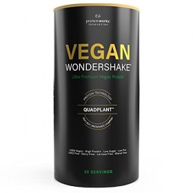 Protein Works - Vegan Wondershake | Shake Protéiné Vegan | 21g Protéines | Super Doux, Goût Étonnant | Choc Caramel Biscuit |