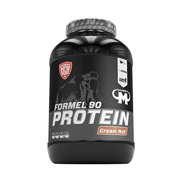 Mammut Formule 90 Protéine, Crème de noix, shake de protéines, 4 composants de protéines: Soja, lait, petit-lait & protéines 