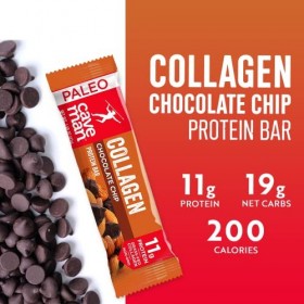 Caveman Foods Collagen Protein Bar Chocolate Chip 12 bars
