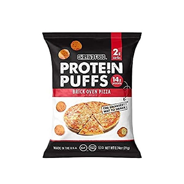 Shrewd Food Brickoven Pizza Protein Puffs 2.25oz-12ct Case