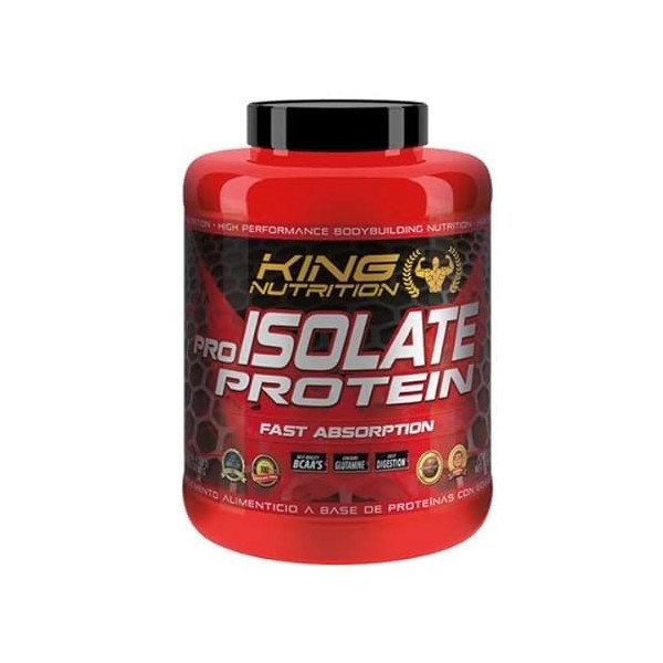 King Nutrition Pro Isolate Protein 2Kg protéine isolée faible en gras absorption rapide Tropical 