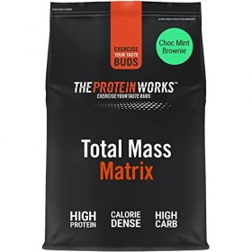 THE PROTEIN WORKS Total Mass Matrix | Gain de Masse | Gain de Poids Riche en Calories | Protéine en Poudre | Brownie Menthe-C