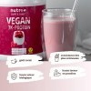 Yaourt végétal à la framboise VEGAN PROTEIN - 79,1% de protéines - 3k poudre de protéines sans lactose - Faible teneur en suc