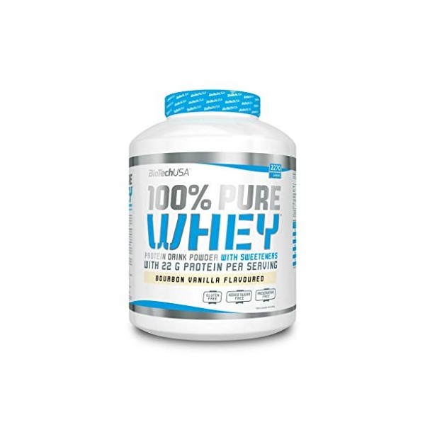 100% Pure Whey 2270 g de chocolat - protéine de lactosérum pure - BiotechUSA