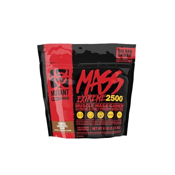 Mutant Mass Extreme 2500, Triple Chocolate - 2720g