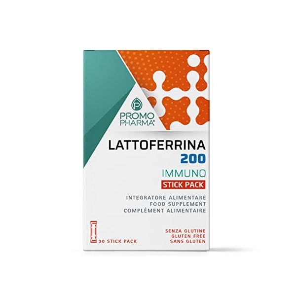 Lattoferrina 200 Immuno - Intégrateur Alimental - Soutien au système Immunitaire et aux défenses de lOrganisme, Idéal pour t