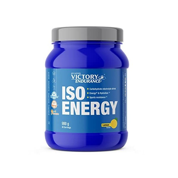 Victory Endurance Iso Energy 900g Goût Citron Energia et Hydratation Rapide Avec un plus de Sels Minéraux Enrichi en Vitami