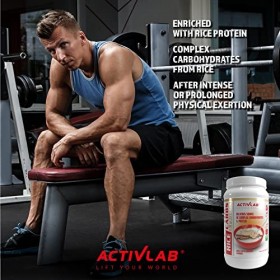 Activlab Rice Carbs & PROTEIN Powder, 1000g, 20 Portions, Apple Cinnamon Flavor, Reis Protein and Complex Carbohydrate Powder