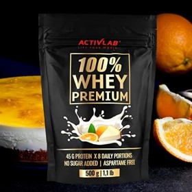 Activlab 100% Whey Premium, 500g, 16 portions x 23G Protéines en poudre | 6.9 G BCAA, musculaire et régénération | Glutamine 