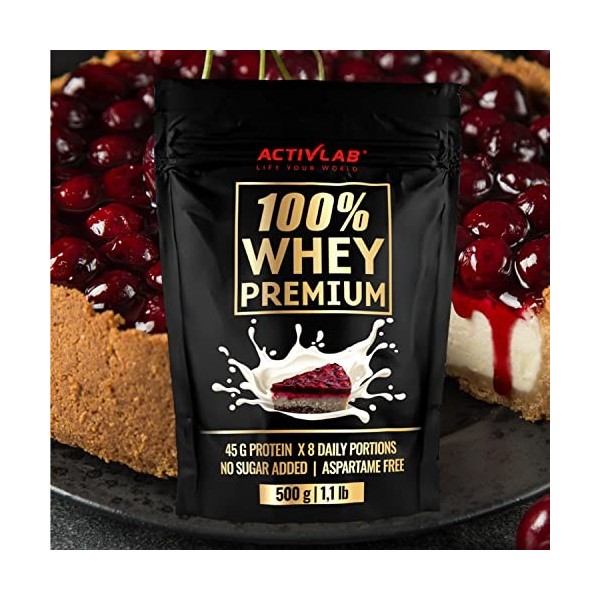 Activlab 100% Whey Premium, 500g, 16 portions x 23G Protéines en poudre | 6.9 G BCAAs | musculaire et régénération | Glutamin