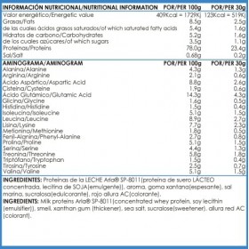 Whey Protein. Protéine isolée. 100% Deluxe Whey Isolate FRAISE 1 Kg. Shake protéiné pour la masse musculaire. Protéines isolé